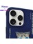 iPhone 15 Pro Uyumlu 3D Gözlük Zincir Handsome Kedi Nakış İşlemeli Kabartmalı Cool Glasses Kılıf 3