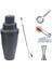 5 Parça Kokteyl Seti Shaker 700 ml Jigger 3/6 cl Tokmaklı Bar Kaşığı Bar Süzgeci Buz Maşası 4