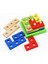 Çocuklar için renkli ahşap geometrik puzzle, eğlenceli ve öğretici oyun 3
