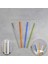 Cam Pipet 4lü + Fırça Kokteyl Karıştırıcı Kokteyl Kaşığı Bar Koktely Kaşığı 5li Bar Pipet 1