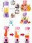3 Adet Smoothie & Meyve Suyu Ice Coffee Milkshake Yapan Mixer 380 ml Detox Mixer Taşınabilir Shaker 7