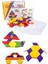 Renkli Ahşap 125 Parça Tangram Zeka Geliştirici Eğitici Puzzle Seti 3