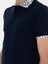 Erkek Lacivert Slim Fit Polo Yaka Merserize T-shirt 50284293-VR033 7