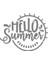 Hello Summer Sticker 17X17 cm Gri 1