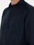 Erkek Lacivert Slim Fit Yarım Düğmeli %100 Keten Gömlek 50288732-VR033 7
