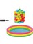 Bebek Oyun Havuzu 86x25 cm Renkli Top Seti ve Pompa ile Eğlenceli Oyun Alanı 1