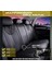 renault Fluence Uyumlu Lüx Deri Oto Koltuk Kılıfı Ön Arka Takım Iron Siyah Ags 2