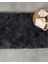 Yumuşak Dokunuş Tavşan Peluş Banyo Paspası 90x60 Antrasit Renk 1