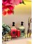 Şık Cam İkili Sıvı Sabun ve Deterjanlık Seti, Metal Stand, 450 ml, Siyah 2
