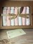 Organik Ağız Mendili 7'li–unisex Bebek Mendil-Pembe Yaprak Desen –Pamuk – Kraft Kutulu 2