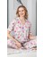 Kadın Fil Desenli Patlı Pijama Takımı 2