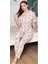 Kadın Çilek Desenli Patlı Pijama Takımı 1