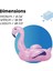 Şişme Flamingo Havuz Binilebilir Oyuncak, Pembe, Orta 127X127 cm 4