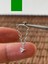 316 L Cerrahi Çelik Üçken Zirkon Taşlı Zincirli Dudak Helix Kıkırdak Tragus Piercingi 1