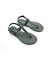 TP101 Haki Yeşil Renk Kadın Parmak Arası Plaj Sandalet 1
