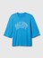 Erkek Mavi Gap Logo Oversized Sweatshirt 2