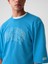 Erkek Mavi Gap Logo Oversized Sweatshirt 3