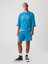 Erkek Mavi Gap Logo Oversized Sweatshirt 4
