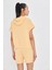 Kapüşonlu Kısa Kol Modal Sweatshirt 3