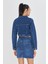 Taş Işlemeli Crop Denim Ceket 3