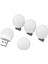 5 Adet USB Gece Lambası Tak ve Çalıştır Enerji Tasarruflu Göz Koruma Mini LED Ampul Yatak Odası Banyo Kreş Koridor Beyaz Işık 5 Adet (Yurt Dışından) 4