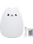 Silikon LED Gece Lambası Uzaktan Kumanda USB Şarjlı Renkli Kedi Işığı Yatak Odası Içinpopüler Kedi (Yurt Dışından) 1