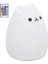 Silikon LED Gece Lambası Uzaktan Kumanda USB Şarjlı Renkli Kedi Işığı Yatak Odası Içinpopüler Kedi (Yurt Dışından) 5