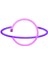 Planet Neon Lamba LED Neon Tabela Yatak Odası Çocuk Odası Oturma Odası Dekor USB Pil ile Çalışan Pembe Işık Mavi Işık (Yurt Dışından) 1