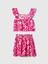 Kız Çocuk Pembe Desenli Outfit Set 3