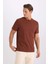 Erkek T-Shirt V7699AZ/BN319 Brown 3