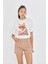 Taşlı Gözlüklü Kedi Baskılı T-Shirt 4
