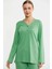 Sementa 76438 Yarım Düğmeli Cep Detaylı Pijama Takım 5