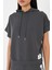 Kapüşonlu Kısa Kol Modal Sweatshirt 2