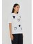 Çoklu Kalp Baskılı Taşlı T-Shirt 2