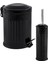 Şık Siyah 2'li Banyo Seti, Paslanmaz Çelik, 5 Litre, Çizgili Tasarım 3