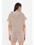 Kapüşonlu Kısa Kol Modal Sweatshirt 3