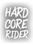 Hard Core Rider Sticker 17X17 cm Beyaz 1