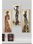 3 Parça Afrikalı Kadınlar Duvar Dekoru Salon Oturma Yatak Odası Ofis Antre Için 15X40 cm Tablo Seti 1