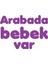 Arabada Bebek Var Sticker 17X17 cm Mor 1