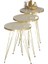 Zigon Sehpa Gold Krem Tel 1044 1