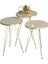 Zigon Sehpa Gold Krem Tel 1044 3