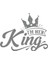 Im Her King Sticker 17X17 cm Gri 1