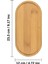 Bej Bambu Oval Sunum ve Servis Tepsisi, 23x12 cm, mutfak ve banyo kullanımı için ideal 2