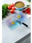 Renkli oval cam kesme ve sunum tahtası, antibakteriyal, estetik ve kullanışlı 20x30 cm 3