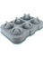 Yeşil Gri Büyük Silikon Top Buz Kalıbı, 6'lı, 130x190 mm 7