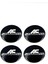 Jant Göbek Arması Ac Schnitzer Tasarım Siyah ve Krom Jant Göbeği Sticker 4'lü Set (5,5 cm Genişlik) 3