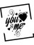 Yo And Me Sticker 17X17 cm Siyah 1