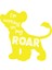 Roar Köpek Sticker 17X17 cm Sarı 1