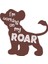 Roar Köpek Sticker 17X17 cm Kahverengi 1