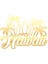 Hawaii Sticker 17X17 cm Gold 1